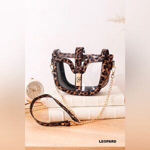 Zenana PREMIUM CLEAR TRANSPARENT SADDLE BAG